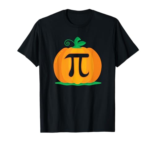 Funny Pumpkin Pie Halloween Thanksgiving Pumpkin Pi T-Shirt