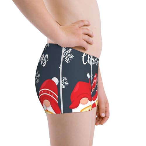 Boys' Cotton Boxer Brief Soft Underwear-Three Cute Christmas Gnomes2