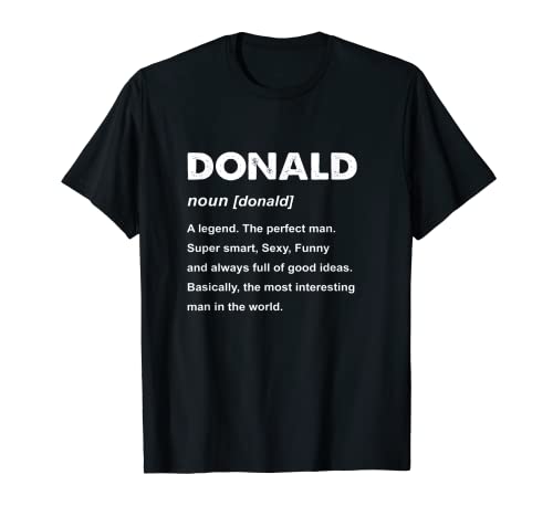 Mens Donald Name T-Shirt