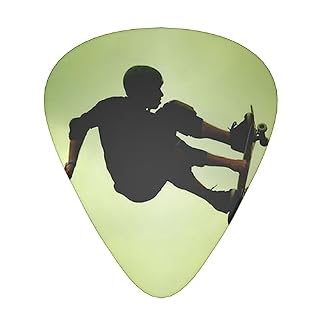 Lot de 12 médiators tendance et durables pour guitare électrique et basse dans une boîte pour ukulélé - Les Beatles, Paul McCartney, John Lennon, RIngo Starr, George Harrison