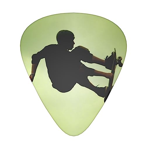 Lot de 12 médiators tendance et durables pour guitare électrique et basse dans une boîte pour ukulélé - Les Beatles, Paul McCartney, John Lennon, RIngo Starr, George Harrison Lot de 12 médiators tendance et durables pour guitare électrique et basse dans une boîte pour ukulélé