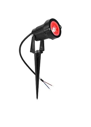 Varnet 3 Watt Garden LED Light (Spot/Focus) :: Waterproof :: Outdoor :: Adjustable :: Red Color :: Pack of 1