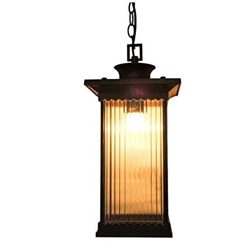 Lustre en verre rétro en aluminium durable et étanche pour décoration chic