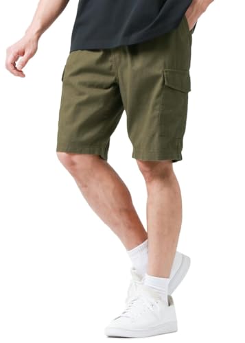 [Hanes] [ヘインズ] カーゴパンツ メンズ 綿100 無地 ハーフパンツ ショートパンツ