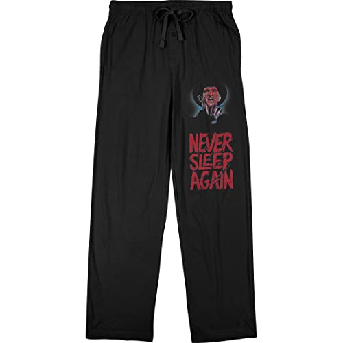 Nightmare on Elm Street Never Sleep Again Men's Black Sleep Pajama Pants