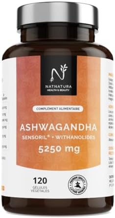 Ashwagandha Bio Sensoril® 5:1 + Extrait 10:1 | Supérieur à KSM-66...