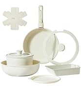 CAROTE カローテ フライパン セット 10点 IH·ガス火対応 PFOA PFOS フリー 鍋セット 取っ手のとれる 卵焼き フライパン マーブルコート スルスルすべる こびりつきにくい ...