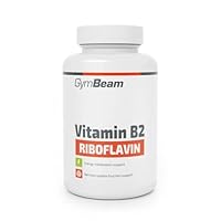 GymBeam Vitamin B2 (Kapseln) - 28 mg Riboflavin pro Tagesdosis, unterstützt Nervensystem, gesunde Haut, Sehkraft, Energiestoffwechsel und Rote Blutkörperchen, leicht Einzunehmen, vegan, 90 caps
