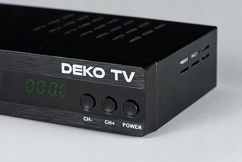 DEKO TV PRO2 Decodificador TDT HD 2024 - Sintonizador TDT HD DVB-T2 USB - Receptor TDT HD - Descodificador Digital para TV TDT Television - TDT HDMI