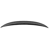 IKON MOTORSPORTS, Trunk Spoiler Compatible with 2007-2013 BMW E92 3 Series Coupe & E92 M3, Performance Style Real Carbon Fiber W/Red Line Rear Trunk Lid Spoiler Wing Lip