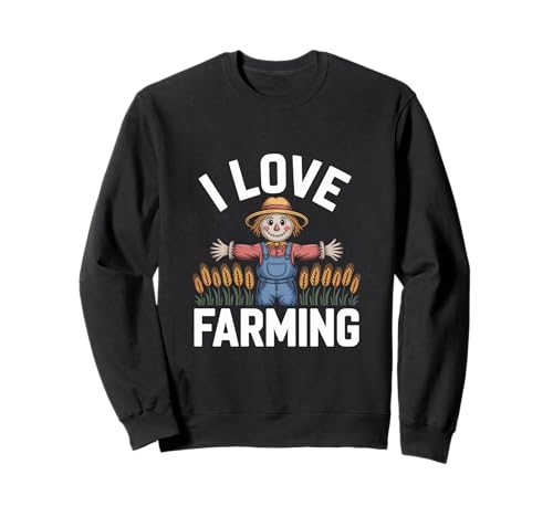 Gráfico de trigo I Love Farming Espantapájaros Sudadera