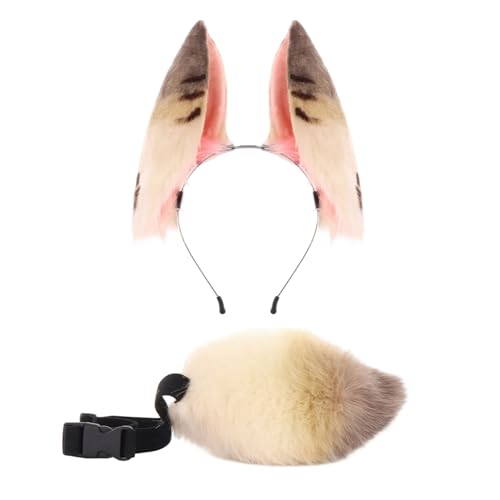 Oreilles de lapin en serre-tête et queue douce pour soirées cosplay et soirées à thème