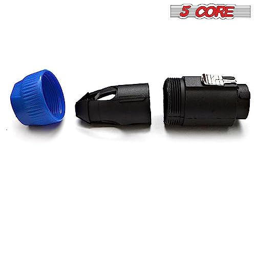 Conector Speakon 4 polos macho, pack x6 miniatura 6