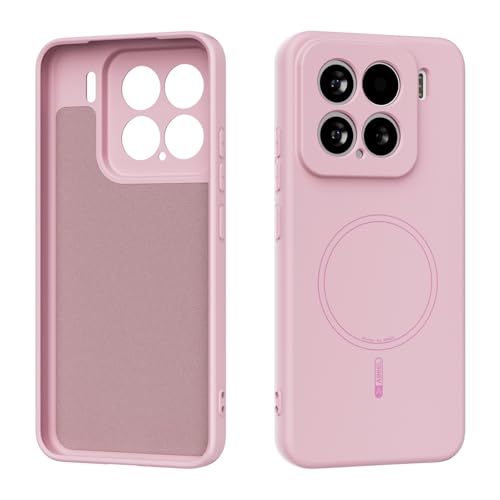 ϏՌgѓdbP[X Magnetic Case Compatible with Xiaomi 15, Soft Anti-Scratch Microfiber Lining, Slim Liquid Silicone Shockproof Protect