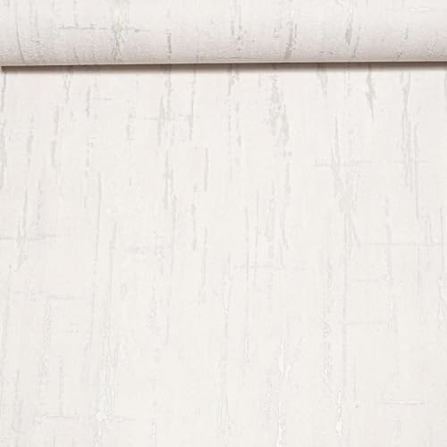 SOPHIE LAURENCE Plain Pale Grey Wallpaper Silver Metallic Shimmer Textured Feature Wall Bedroom