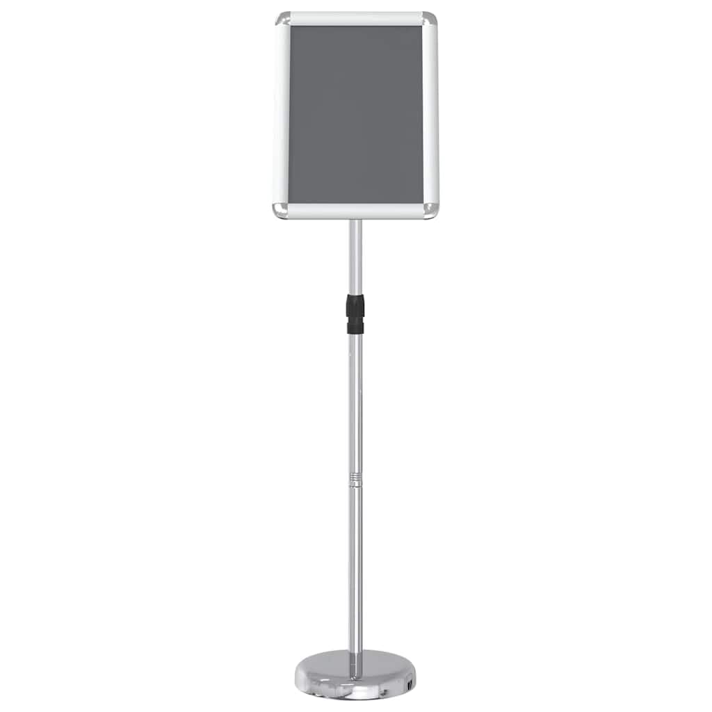 Espositore per Fiere Argento 30x25x128cm Alluminio Regolabile per Interni ed Esterni Portatile Portatile Ideale per Fiere, Esposizioni, Presentazioni, Marketing, Eventi, Negozi, Ufficio