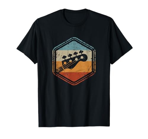 Bass Guitar Vintage Headstock for Bass Player Bassist T-Shirt