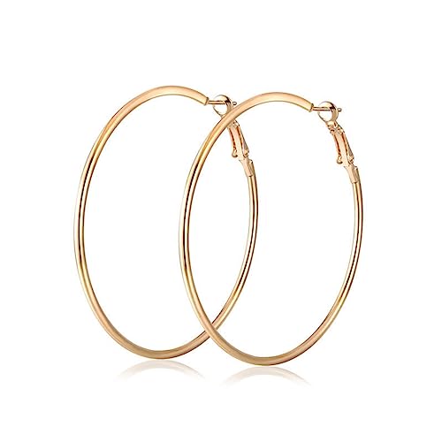 Boucles d'oreilles grand cercle cadeau idéal mode et minimaliste pour femme