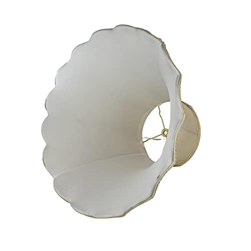 Image of Royal Designs, Inc. Scalloped Bell Designer Lamp Shade, DSO-83-14BG-2, Beige, 7 x 14 x 11.5, Set of 2