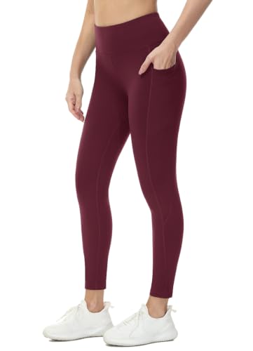 Image of baleaf Women's Fleece Lined Leggings Thermal Warm Winter Tights | 25 inch /27 inch, Water Resistant, Pockets, Running, Hiking, Yoga, Skiing, Travel, for Cold Weather, Leggings for Women