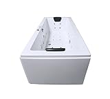 vbc home badewanne 170x75 cm acryl set Wir bieten auch ein abweichendes Modell mit Armaturen hier an: https://www.amazon.de/dp/B077K8F9KQ?th=1, Material Wanne: glasfaserverstärkter Kunststoff, Oberfläche aus Sanitär-Acryl (3-5 mm), zusätzliche Verstärkung im Wannenboden, inkl. LED Unterwasserbeleuchtung mit 8 verschiedenen Farben