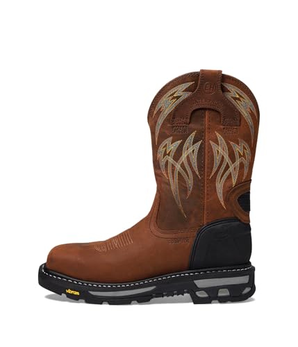 Justin Boots Men's CR2152 Frontline Hiviz 11” Waterproof Work Boot4