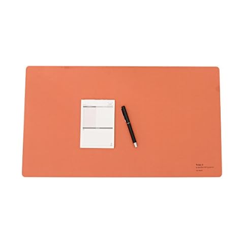 Extended Gaming Mouse Pad Extra Large Size Desk Keyboard Mat Non Slip Waterproof 【24L 13.5W in】(Deep Orange) Cover