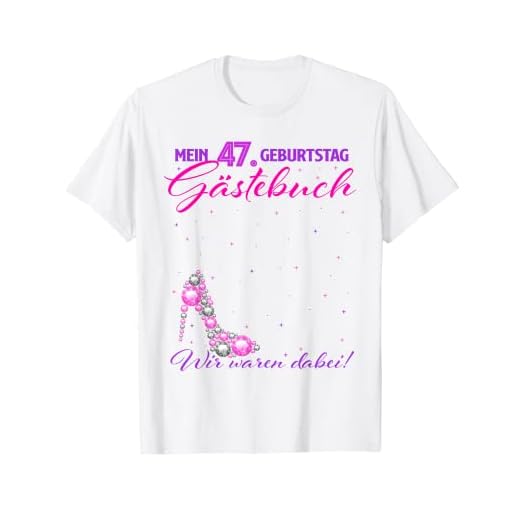 Divertido libro de visitas 47 años cumpleaños Camiseta