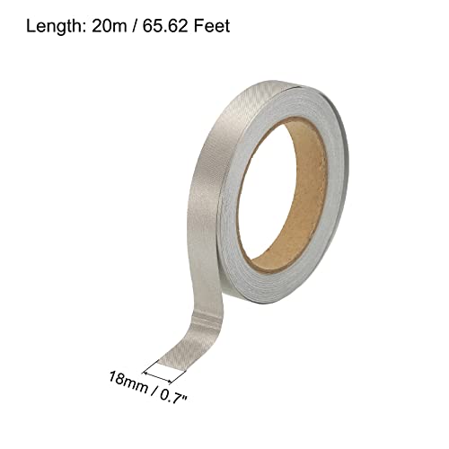 Image of MECCANIXITY Faraday Cloth Tape 0.71 inch W x 65.62 Feet Conductive Cloth Fabric Adhesive Tape Roll for Laptop Cable EMI Shielding 2 Pcs