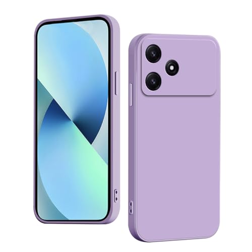 WOKEZ Ultratunt Silikonskydd för Xiaomi Poco M6 Pro 5G - Lila