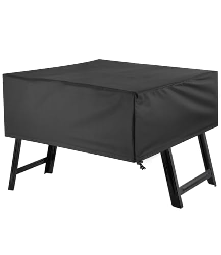 Goxiry Grill Abdeckung 80 x 60 x 25 cm Gasgrill Abdeckung Wetterfest Wasserdicht Grill Abdeckhaube Schwarz Universal für Gasherd für Außenbereich