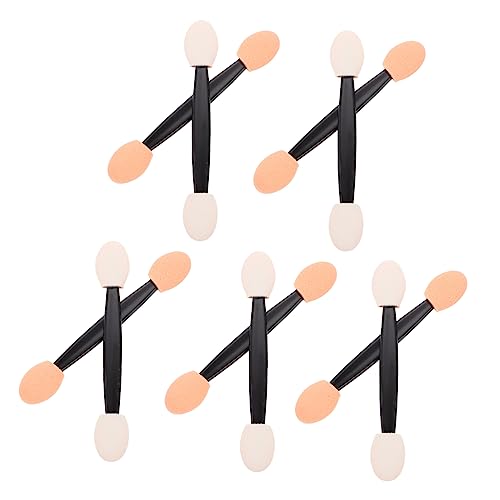 NULYLU 2sets Professional Eyeshadow Brushes Set Double-sided Eyeshadow Stick Cosmetic Tool 100pcs*2