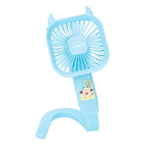 Ventilador recargable para cochecito, dispositivo de refrigeración portátil plegable y flexible – Ventiladores personales de mano | para asientos de coche, cunas, bicicletas, patinetes, camping