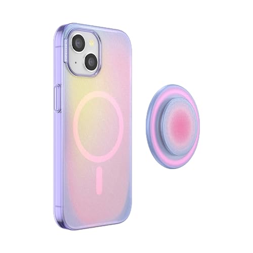 Funda para iPhone 15 PopSockets PopCase PlantCore Aura con PopGrip MagSafe 4