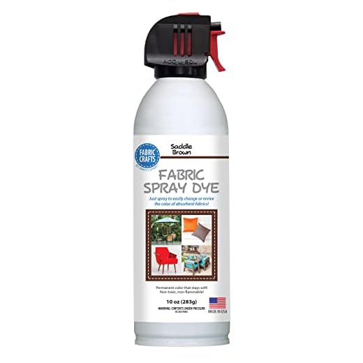 Fabric Craft - Outdoor Waterproof Non-Toxic and Craft Paint All Purpose Permanent Spray Paint - Paint for Fabrics, Cushions, Carpets, Chairs and More -10 oz Made in the USA - 3 Pack (Saddle Brown)