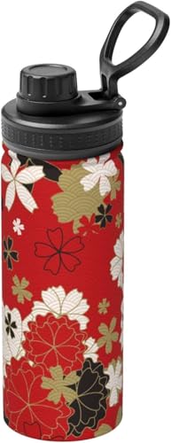 和風 和柄 花 桜 アニメ 水筒 真空断熱 保温 保冷 スポーツボトル 人気 ステンレスボトル スポーツ飲料対応 漏れない 直飲み530ml 男の子 女の子 おしゃれ 大人 子供 グッズ キャラクター db0hs108