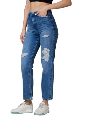 Image of Spykar Women's High Rise Straight Jeans
