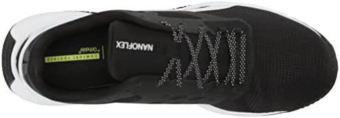 Reebok Men's Nanoflex Cross Trainer, Core Black/White, 9 | Image 4
