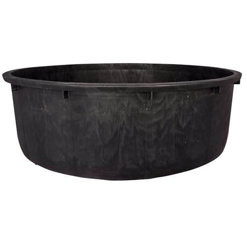 Red Gorilla Tubtrug Heavy Duty Round Black Rigid Tub Extra Large Strong Plastic Animal Fowl Water Trough Aquatic Plants Pond Liner or Building Site 275 litre 112cm x 34cm