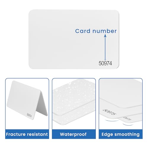 Image of 100 pcs 26 Bit Proximity Cards CR80 Key Card Weigand Prox Blank Printable Swipe Cards Compatable with ISOProx 1386 1326 H10301 Format Readers, Suitable for Most Access Control Systems