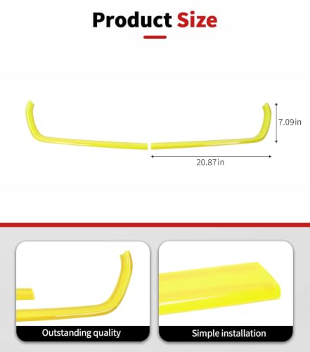 Image of Voodonala for Charger Front Grille Inserts Trim for 2015-2023 Dodge Charger, Radiator Grill Cover Protector, ABS Red Exterior Accessories, 2PCS