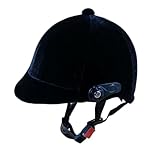 harayaa Equestrian Helmet Velvet Horse Riding Hat Adjustable Head Circumference 54-62cm Riding Skull Cap for Women&Men Outdoor Sports Equipment for Adult