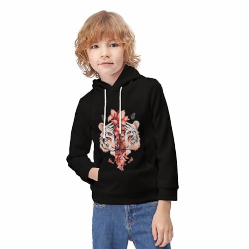 Sweat tigre ado contre le froid pull molletonné confortable pour l'école