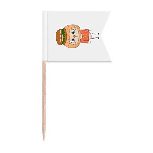 Drapeaux pour étiqueter les gâteaux et burgers lors de vos buffets - 2