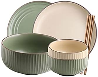 プレートとボウルのセット、セラミックボウル、欠けにくい、食器洗い機と電子レンジ対応、キッチン用磁器ボウル、シリアルスープ、ライスパス