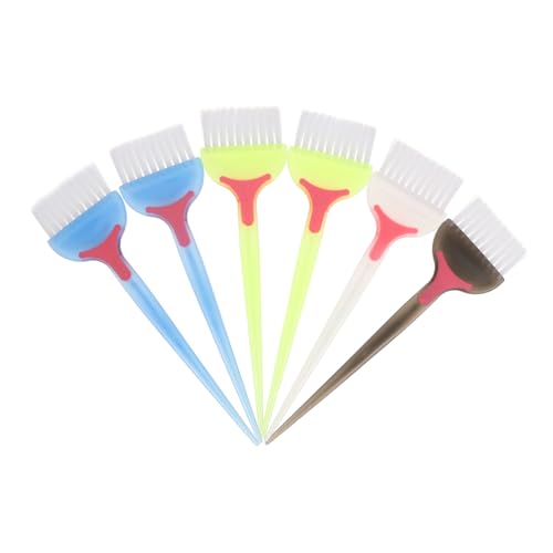 DEARMAMY 6 Piezas Cepillos Aplicadores para Colores Mezclados Herramientas para Teñir Salones y Doméstico