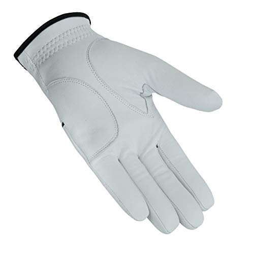 Apical Premium Leather Golf Glove Stable Grip Mens Golf Gloves Durable Value Pack (Pack Of 3) Genuine Cabretta Leather Golf Gloves Men Left Hand (Regular Sizes) (Large, Left Handed) #TOP3