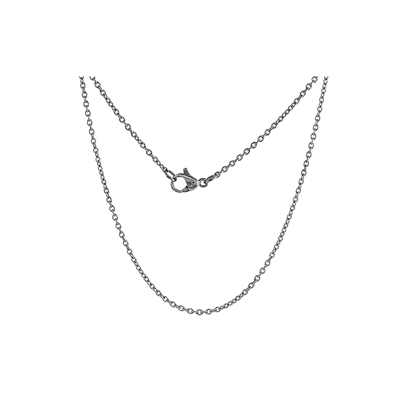 18mm Sterling Silver St Barbara Medal Necklace 3/4 inch Round Nickel Free Italy - Image 5