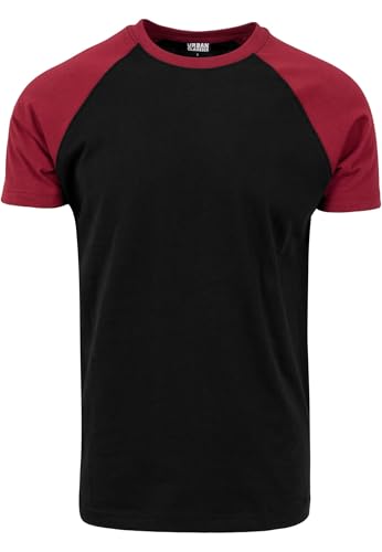 URBAN CLASSICS Camiseta Básica Hombre de Manga a Corta, Cuello Redondo, Algodón, Largo Normal, Estilo Moderno, Disponible en distintos colores, Tallas XS - 5XL