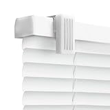 REGAL estate QuickInsta MagMount No Tools No Drill 1' Magnet Mini Blinds for Metal Steel Doors, 25'W x 42'H, White